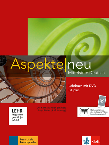 Підручник з німецької мови Aspekte 1 Neu B1+ Lehrbuch mit DVD